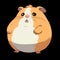 cute chubby hamster illustrations