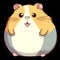 cute chubby hamster illustrations