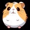 cute chubby hamster illustrations