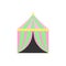 Cute circus, carnival, funfair tent vector