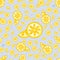 cute citrus cartoon seamless pattern