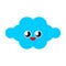 Cute Cloud isolated. funny clouds cartoon style. kids character. Childrens style