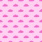 Cute clouds seamless pattern. Stylized children ornament