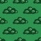 Cute clouds seamless pattern. Stylized children ornament