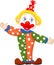 Cute clown cartoon