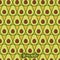 Cute and colorful avocado pattern