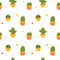 Cute colorful cactus in the pot seamless pattern background illustration