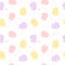 Cute colorful cartoon sweet cotton candy seamless pattern background illustration