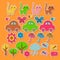 Cute colorful childish stickers