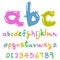 Cute colorful funny font