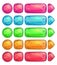 Cute colorful glossy buttons