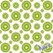 Cute and colorful kiwi pattern