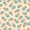 Cute colorful tiny flowers hand drawn vector illustration. Adorable floral seamless pattern for kids fabric.