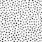 Cute colorless pattern in small flower. Small black flowers on white background