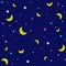 Cute Confetti Star Space Nightsky Meteor Shooting Star Crescent Moon Sprinkle Sparkle Shine Small Polkadot dot Line Mini Heart