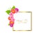 Cute Congratulation Postcard with Spring Flowers