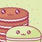 Cute cookies kawaii characters