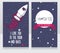 Cute cosmic cards for valentine\'s day