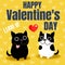 Cute couple French bulldog in Valentine background