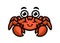 Cute Crab Mascot Logo