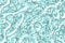 cute creative light blue slimy monster tissue digital graphic background texture illustration