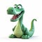 Cute Crocodile 3d Model: Vray Cartoon-like Figure With Strong Facial Expression