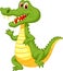 Cute crocodile cartoon