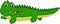 Cute crocodile cartoon