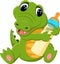 Cute crocodile cartoon