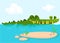 Cute crocodile lizard cartoon swimming. Vector character illustration for children book..