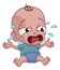 Cute Crying Baby Infant Child Cartoon Character