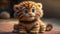 The Cute and Cuddly Fuzzy Tiger Character That\\\'s Making Everyone Smile, Generative AI