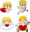 Cute Cupid Babies Cartoon Characters
