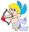 Cute cupid with bow