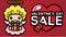 cute cupid characters bring gifts with valentine\\\'s day sale greetings