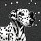 Cute dalmatian illustration - ai generated image