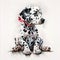 Cute Dalmatian Puppy and Girl: A Match Made in Heaven AI Generated