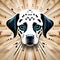 Cute dalmatian puppy illustration - ai generated image