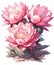 Cute and Decorative: Colorful Cartoon Cactus, Gymnocalycium Mihanovichii, Full Body Clipart