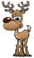 Cute Deer Cartoon Character Illustration