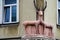 Cute detail on a building facade in Cracow, Poland