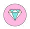Cute diamond icon