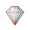 cute diamond isolated icon