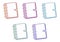 cute diary books letters with pastel coloring for writing pack
