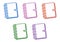 cute diary books letters with pastel coloring for writing pack