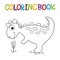 Cute dino coloring book