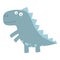 Cute dinosaur. Cartoon dinos, dinosaur colorful isolated character. Tyrannosaurus, triceratop, pterodactyl. Funny