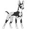 Cute doberman dog design