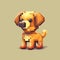 Cute Dog Character In Pixel Art Style For Minecraft