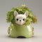 Cute Dog Shaped Flowerpot: Handmade Pet Shampoo Planter